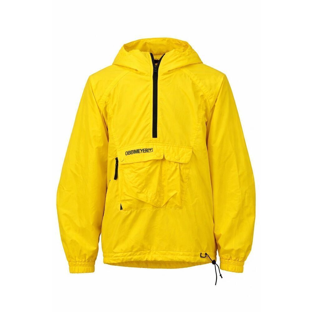 Vintage Obermeyer Yellow Waterproof Pullover Windbreaker Men's Medium